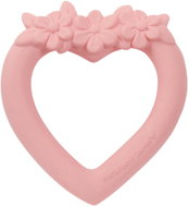 A Little Lovely Company Rubber bite - pink heart - Baby Teether