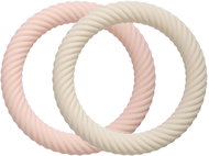 A Little Lovely Company Silikonová kousátka - jahody se smetanou, 2 ks - Kousátko