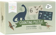 A Little Lovely Company Matching puzzle, counting with dinosaurs - Jigsaw Puzzle