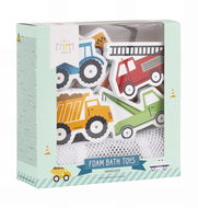 Vízi puzzle A Little Lovely Company Foam bath toys - vehicles - Vodolepky