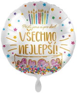 AMSCAN Balón foliový - všechno nejlepší, 43 cm - Balonky
