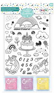Aladine Children's Birthday Stamps Unicorns - Children’s Stamps