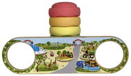 BaaVi Dřevěný mostek Balance Play s polepem ZOO - Balanční hra