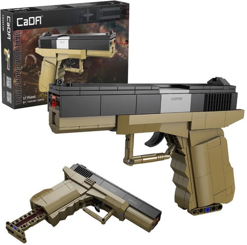 CADA Pistol with 5 bullets 338 parts Main image CADA Pistol with 5 bullets 338 parts - Building Set - Main image