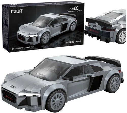 CADA Audi R8 Coupe racing car 1:24 199 pieces - Building Set - Main image