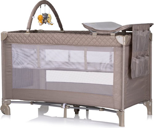 CHIPOLINO Travel cot with changing mat Luna Tiramisu - Cot - Main image