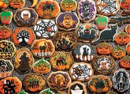 Cobble Hill Puzzle Halloweenské sušenky, 1000 dílků - Jigsaw