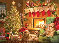 Cobble Hill Puzzle Cozy Fireplace, 1000 pieces - Jigsaw Puzzle
