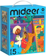 Mideer LEVEL UP! 05 - Fantasy World Puzzle 3-in-1 (99, 120 and 140 pieces) - Wooden Puzzle
