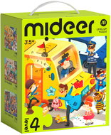Mideer LEVEL UP! 04 - Běžný den školáka puzzle 3v1 (54, 70 s 88 dílků) - Wooden Puzzle