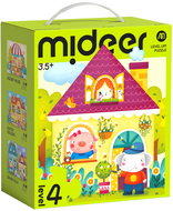 Mideer LEVEL UP! 04 - Pohádkové město puzzle 3v1 (54, 70 s 88 dílků) - Wooden Puzzle