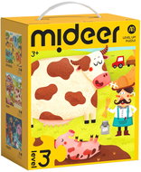 Mideer LEVEL UP! 03 - V přírodě puzzle (24, 30 a 35 dílků) - Wooden Puzzle