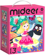 Mideer LEVEL UP! 03 - Dobrodružství princezen puzzle 3v1 (24, 30 a 35 dílků) - Wooden Puzzle