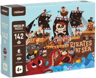 Mideer Umělecké puzzle - Piráti na moři 142 dílků - Wooden Puzzle