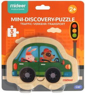 Mideer Baby puzzle Auto 3 dílky - Wooden Puzzle