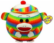 TY Beanie Ballz Sock monkey rainbow 12,5 cm - Soft Toy