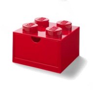 LEGO stolný box 4 so šuplíkom červený - Úložný box