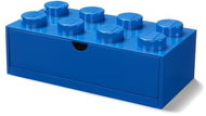 LEGO stolní box 8 se zásuvkou modrý - Úložný box