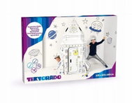 Cardboard space rocket for painting - Craft for Kids