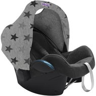 Dooky Stříška Hoody Grey Stars - Sluneční clona na kočárek