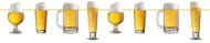 FOLAT Paper garland beer beer 600 cm - Garland