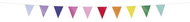 FOLAT Garland - coloured flags, pvc, 600 cm - Garland
