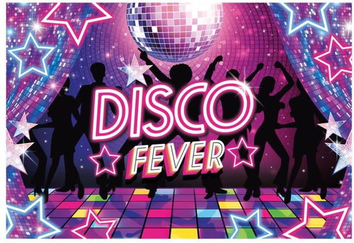GUIRCA Banner disco fever 80s - 220 × 150 cm - Party Accessories - Main image