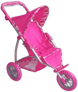  The stroller trike - Pink stripe  - Doll Stroller