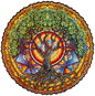 Unidragon Mandala Tree Of Life vel. KS (33 × 33 cm) - Dřevěné puzzle