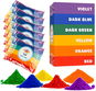 Party doplňky Holi Cow 10565 Holi barevný prášek 6 × 100 g color - Party doplňky