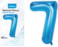 LUMA Trading Balónek fóliový č. 7 Modrý 43 cm  - Balloons