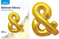 LUMA Trading Balónek fóliový  "&" Zlatý  - Balloons