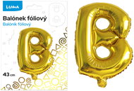 LUMA Trading Balónek fóliový  "B" Zlatý  - Balloons