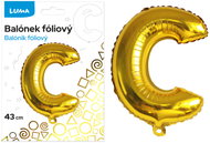LUMA Trading Balónek fóliový  "C" Zlatý  - Balloons