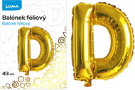 LUMA Trading Balónek fóliový  "D" Zlatý  - Balloons
