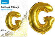 LUMA Trading Balónek fóliový  "G" Zlatý  - Balloons
