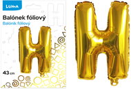 LUMA Trading Balónek fóliový  "H" Zlatý  - Balloons