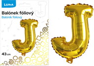 LUMA Trading Balónek fóliový  "J" Zlatý  - Balloons