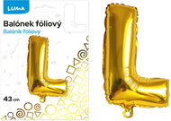 LUMA Trading Balónek fóliový  "L" Zlatý  - Balloons