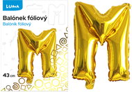 LUMA Trading Balónek fóliový  "M" Zlatý  - Balloons