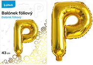 LUMA Trading Balónek fóliový  "P" Zlatý  - Balloons
