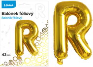 LUMA Trading Balónek fóliový  "R" Zlatý  - Balloons