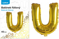 LUMA Trading Balónek fóliový  "U" Zlatý  - Balloons
