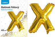 LUMA Trading Balónek fóliový  "X" Zlatý  - Balloons