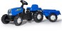 Rolly Toys Šliapací traktor Rolly Kid s vlečkou modrý - Šliapací traktor