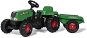 Rolly Toys Šlapací traktor Rolly Kid s vlečkou zeleno-červený - Šlapací traktor