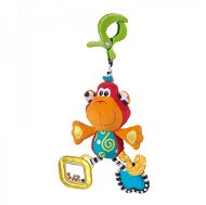 Playgro Hängender Affe mit Clip - Kinderwagen-Spielzeug