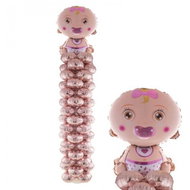 Funny Fashion Foil balloon stand little girl 175 cm - Inflatable Balloon