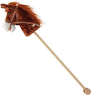 BABY MIX Hobby Horse with sound and wheels Bruno, brown - Stick Horse