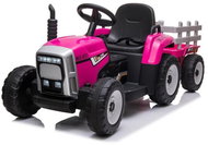 BABY MIX Electric tractor Erick, pink - Children's Electric Tractor